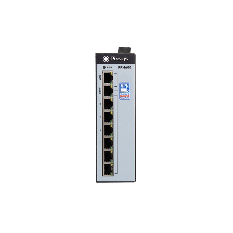 PPH600-60A ETHERNET SWITCH 6 LAN, 1 WAN, 1 PLC PORT